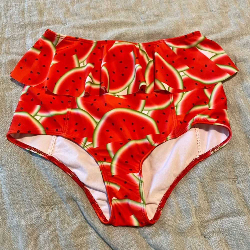 Kortni Jeane Watermelon High Waist Bottom